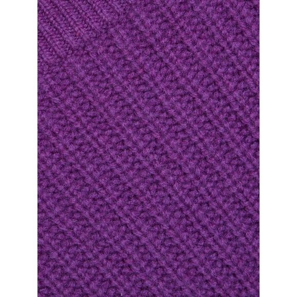 RE/DONE Cropped ribbed wool sweater Purple NWT - Picture 4 of 11